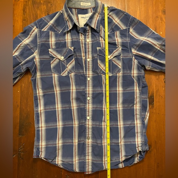 Plaid Western Short Sleave - Picture 4 of 5